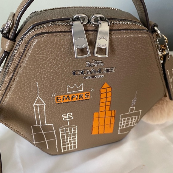 Coach X Jean Michel Basquiat Hexagonal Crossbody - Picture 2 of 10